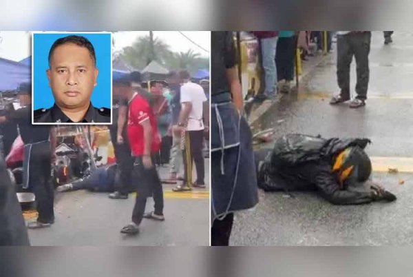 Polis sedang melengkapkan siasatan berhubung kejadian pukul seorang lelaki orang kurang upaya (OKU) mental di Pasar Tani Padang Astaka Chukai, Kemaman pada Jumaat. Gambar kecil: Wan Muhamad Wan Ja'afar