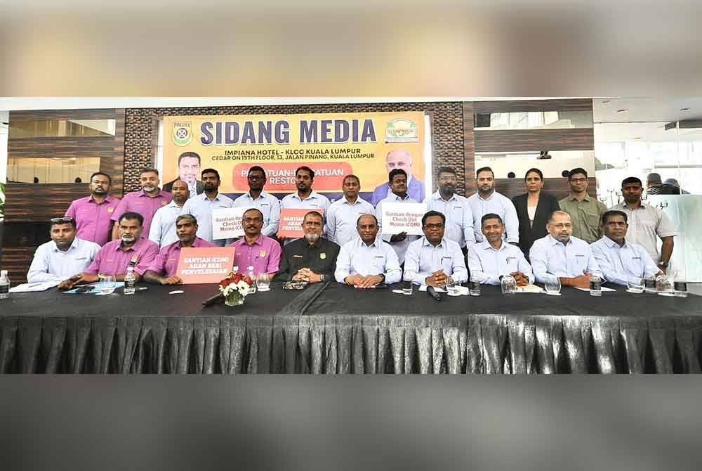 Sidang media Presma bersama Persatuan Pengusaha Restoran India Malaysia (Primas) di Hotel Impiana KLCC, Kuala Lumpur pada Rabu.