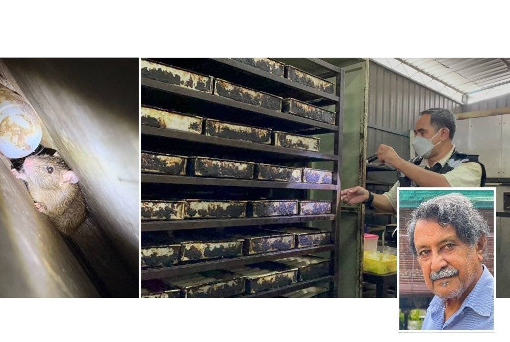 Keadaan di kilang roti di Pulau Pinang dalam serbuan yang dilakukan pihak berkuasa sebelum ini. (Gambar kecil: Mohideen)