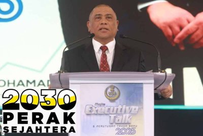 Saarani ketika berucap dalam Executive Talk dan Perutusan Tahun Baru 2025 di Hotel Casuarina@Meru pada Khamis.