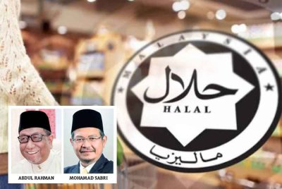 Segala perkara berkaitan halal dan haram tidak seharusnya dijadikan bahan jenaka kerana isu itu boleh mencetuskan kekeliruan serta menjejaskan kesucian ajaran Islam. Gambar kecil dari kiri: Mohamad Sabri, Abdul Rahman