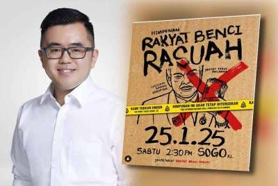 Wei Kiat (kiri), Perhimpunan Rakyat Benci Rasuah akan diadakan di ibu negara pada esok. 