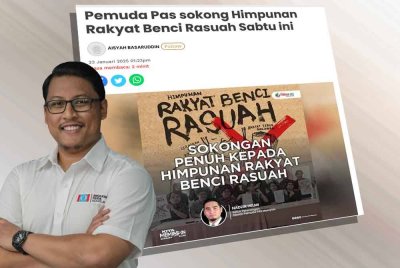 Laporan Sinar Harian. (Foto kiri: Muhammad Azha)