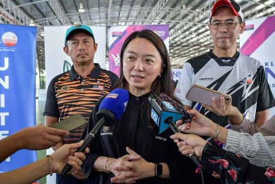 Hannah ketika ditemui media pada Klinik Netball Super League (Klinik NSL) di Universiti Tenaga Nasional, pada Sabtu. Foto Bernama