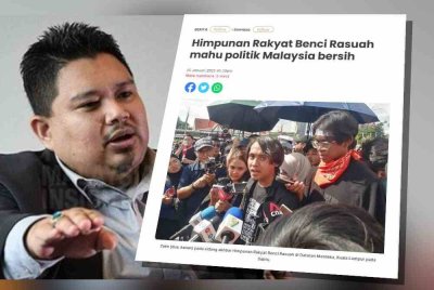 Syed Badli Shah. Laporan Sinar Harian berhubung Himpunan Rakyat Benci Rasuah yang mahukan politik Malaysia bersih