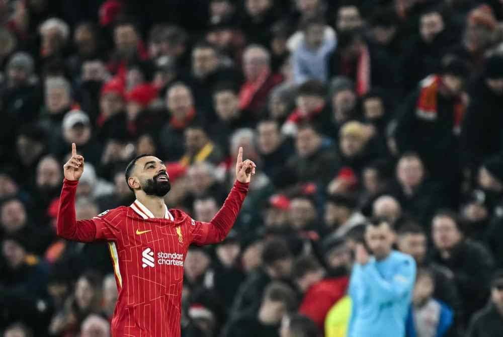Salah belum mencapai kata putus dengan Liverpool mengenai kontrak baharunya di kelab itu. Foto AFP
