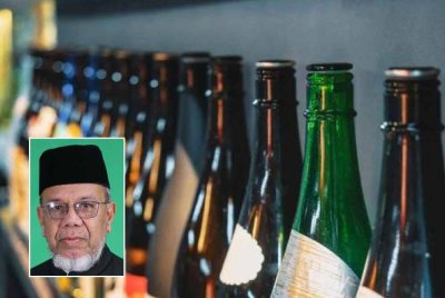 Persatuan Ulama Malaysia tidak bersetuju penjualan arak terus dibenarkan beroperasi secara terbuka khususnya dalam kawasan majoriti Muslim. Gambar hiasan (Gambar kecil: Wan Mohamad)