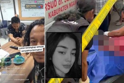 Soal siasat itu turut disiarkan secara live menerusi TikTok. - Foto Agensi