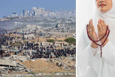TERUSKAN berdoa agar keselamatan saudara Islam di negara itu terpelihara daripada keganasan Zionis-Israel walaupun kini berlangsungnya fasa gencatan senjata. -Foto: NEWS.SKY.COM & CANVA