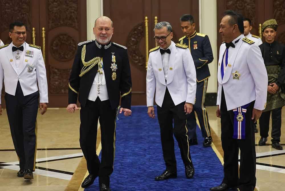 Majlis Santapan Diraja sempena Istiadat Pertabalan Yang di-Pertuan Agong ke-17 tahun lalu.