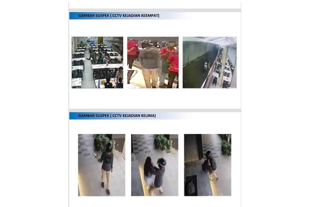 Rakaman kamera litar tertutup (CCTV) menunjukkan kejadian samun ragut berlaku di Taman Mawar, Puchong, Selangor pada 3 Januari lalu.