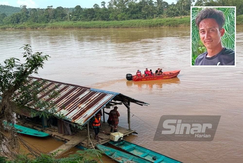 Usaha mencari mangsa diteruskan pada hari ketiga. (Gambar kecil: Muhammad Khairul Naiem)
