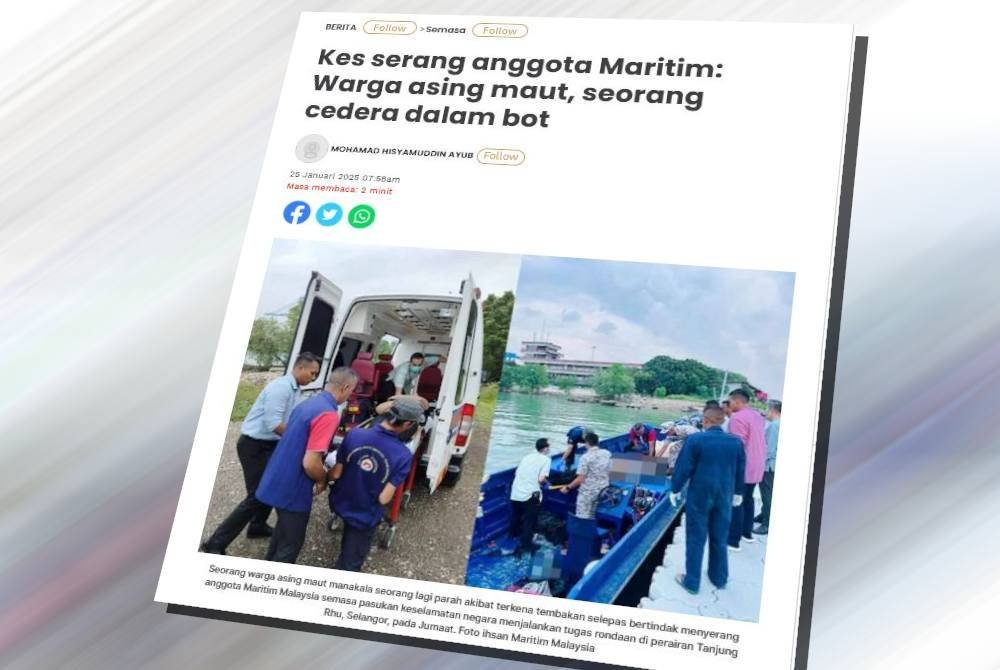 Laporan Sinar Harian pada 25 Januari lalu.