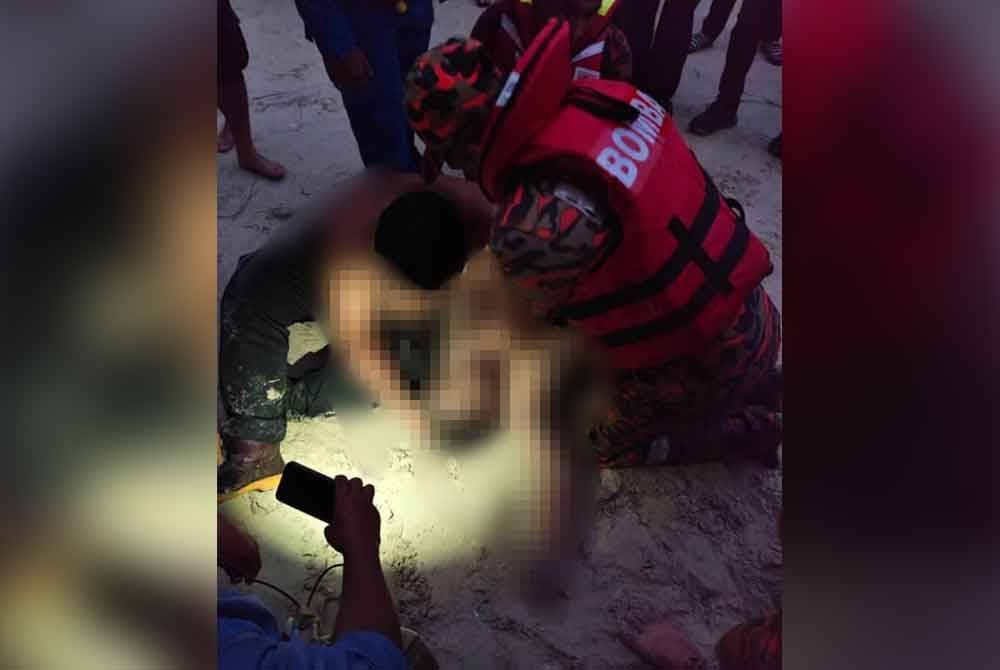 Mangsa ditemukan namun disahkan meninggal dunia.