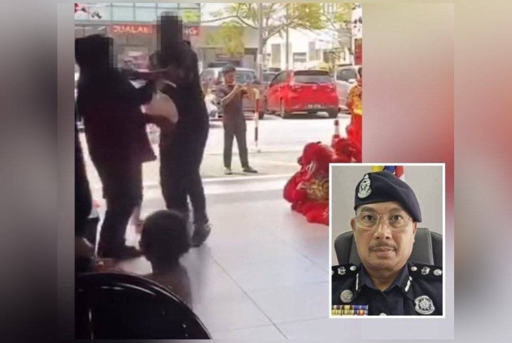 Polis telah menahan suspek yang juga suami kepada seorang wanita ditampar di sebuah pusat beli-belah di Kota Warisan di sini, baru-baru ini.
