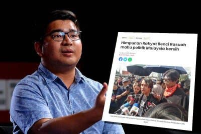 Haziq Azfar (Laporan Sinar Harian berhubung Himpunan Rakyat Benci Rasuah yang mahukan politik Malaysia bersih)