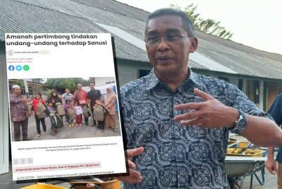 Takiyuddin (Laporan Sinar Harian berhubung parti Amanah yang sedang mempertimbangkan tindakan undang-undang terhadap Muhammad Sanusi.)