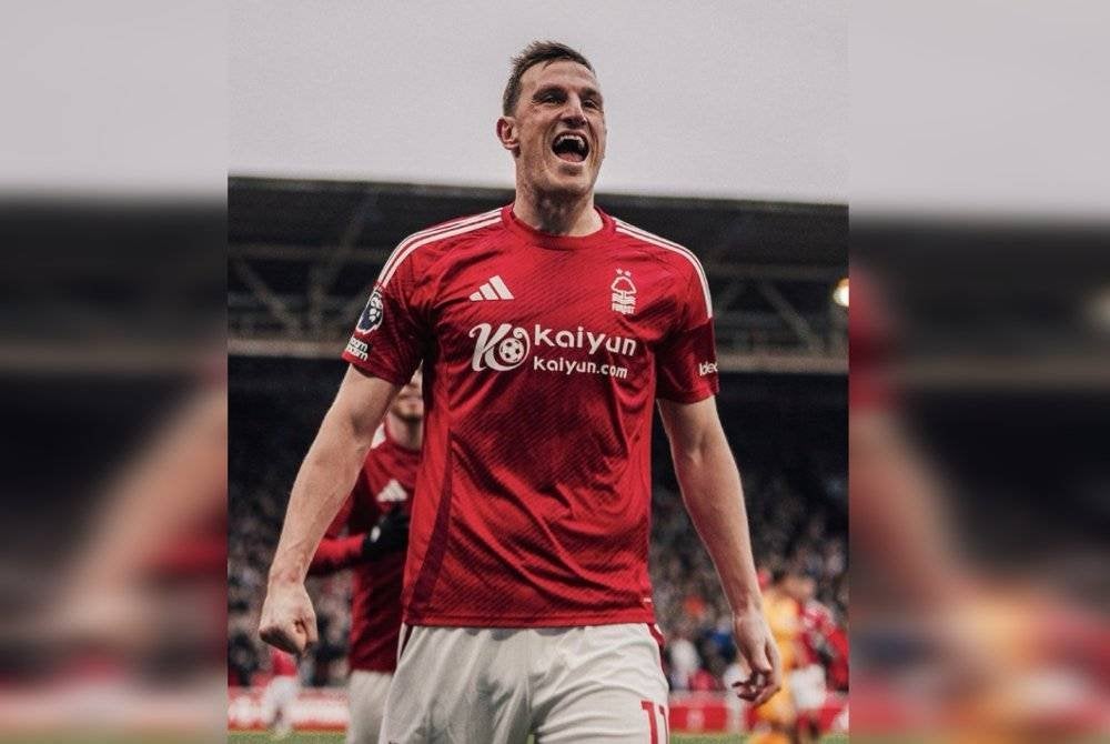 Wood meledak hatrik di City Ground. Foto Agensi