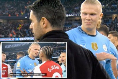 Haaland menyebut ungkapan ‘stay humble’ kepada Arteta sebelum bertegang urat dengan Gabriel Jesus ketika City bangkit mengikat Arsenal 2-2 di Etihad pada September lalu.