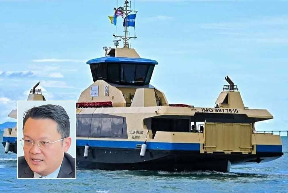 Tiga trip perjalanan feri dari PRTU, George Town ke PSAH, Butterworth akan ditambah pada jam 12 tengah malam, 12.30 tengah malam dan 1 pagi. Gambar kecil: Yeoh Soon Hin