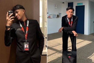 Wajah muda Danial membuatkan ramai menganggap dirinya pelajar sekolah namun ternyata sudah dua bulan bekerja sebagai krew kabin.