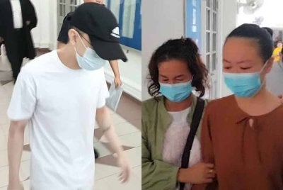 Wei Xiong dan Chai Ying (kanan) dilepaskan dan dibebaskan daripada tuduhan mengedar dan memiliki dadah di Mahkamah Tinggi Johor Bahru pada Selasa.