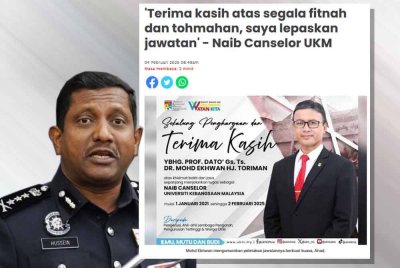 Hussein mengesahkan menerima laporan daripada Mohd Ekhwan berhubung dakwaan fitnah dan tohmahan yang dilontarkan kepadanya.