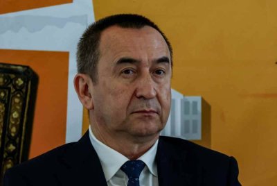 Ilhom Khaydarov ketika perbincangan meja bulat bertemakan "Warisan Budaya: Jambatan Antara Uzbekistan dan Malaysia" di Muzium Kesenian Islam Malaysia hari ini. - Foto Bernama