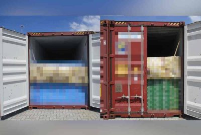 Antara minuman keras yang dirampas kastam di Pelabuhan Sepanggar, Kota Kinabalu.