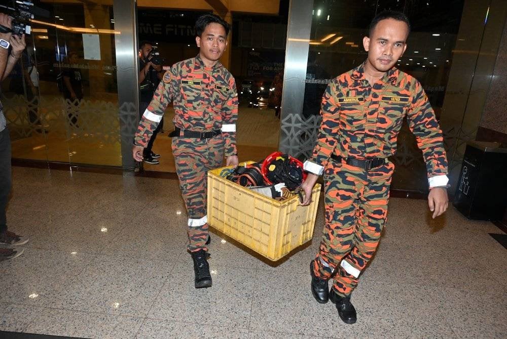 JBPM turut hadir ke lokasi pada Selasa, bagi membantu polis mendapatkan gambaran kejadian kes kematian Teoh Beng Hock di Plaza Masalam.