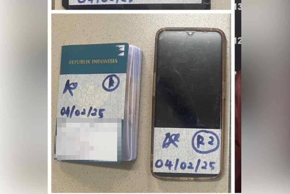 Antara telefon bimbit dan pasport dirampas