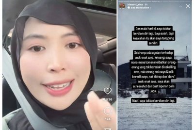 Kim Seri tidak teragak-agak untuk membuat laporan polis sekiranya menerima ugutan melibatkan anak-anak dan keluarganya.