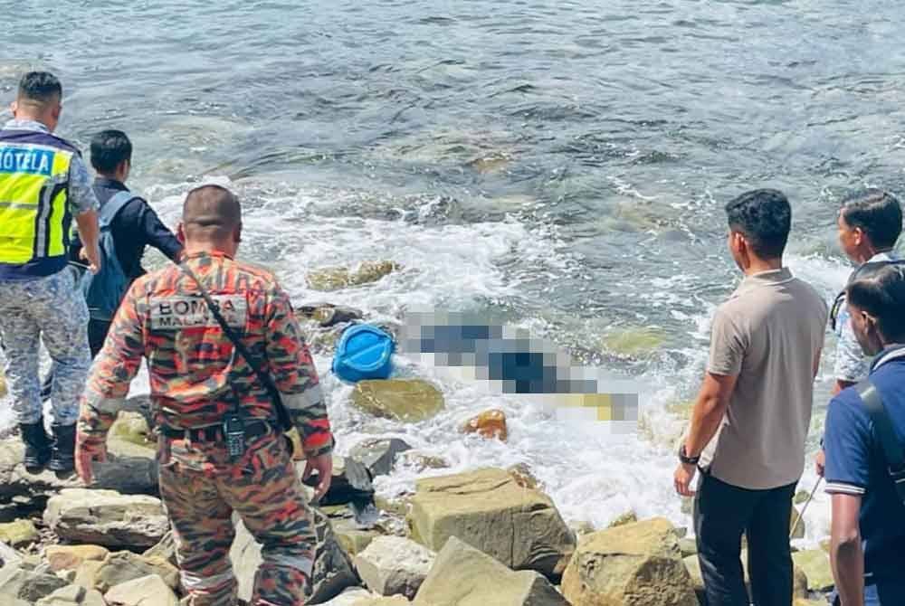 Mayat lelaki yang hilang ketika mencari siput di Pantai Kebagu, ditemukan terdampar di kawasan batu di perairan berhampiran Kampung Wak-Wak, Kota Kinabalu.