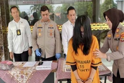 Pelaku ditahan polis pada Isnin dan bakal berdepan hukuman penjara lima tahun. Foto Agensi
