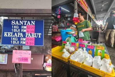 Nor Hazrol memilih untuk tidak menjual pati santan sejak kenaikan harga kelapa di pasaran.