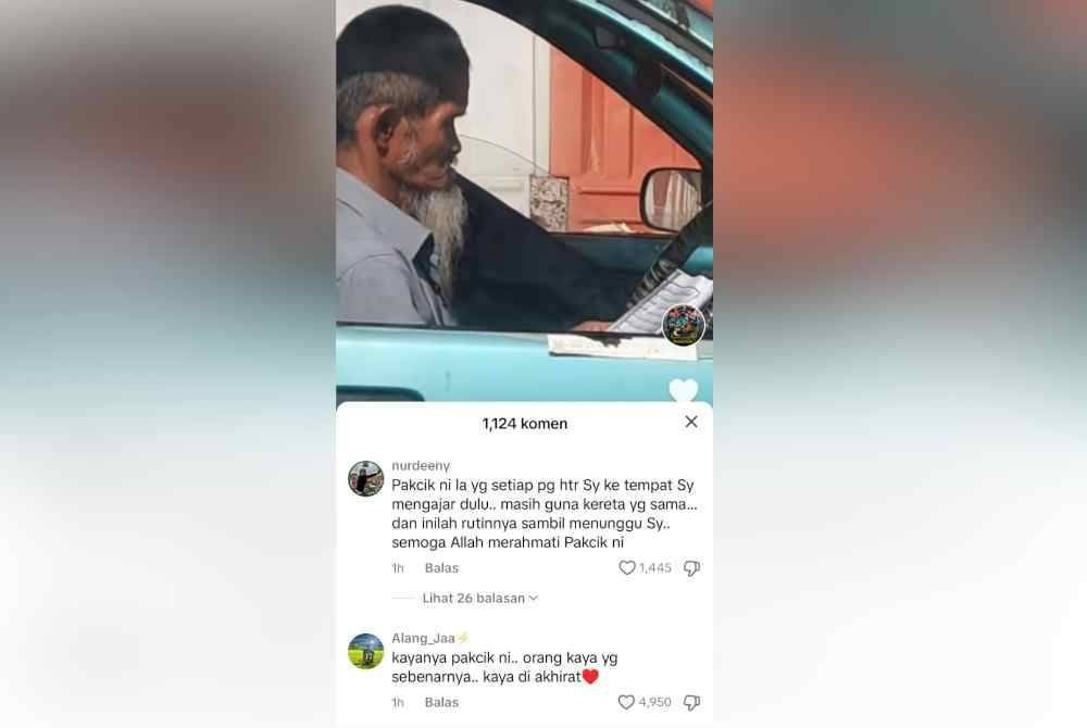 Antara komen warganet pada video yang dikongsi Apizk di aplikasi TikTok.