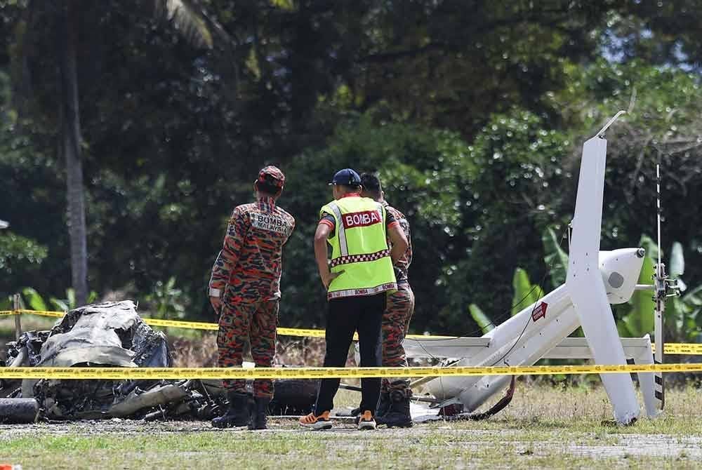 Tragedi berkenaan meragut nyawa seorang jurutera warga Indonesia yang maut di tempat kejadian akibat terkena serpihan bilah helikopter tersebut. Foto Bernama