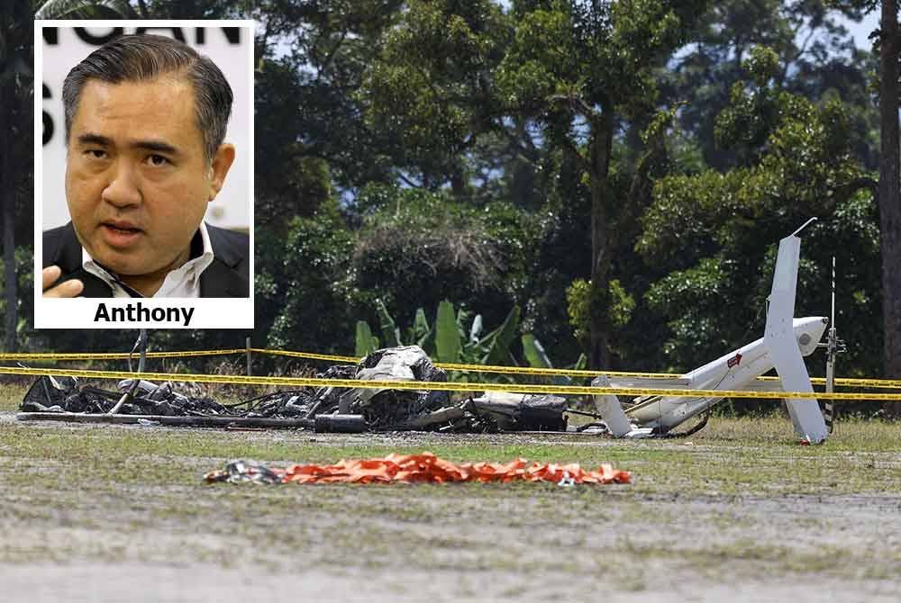 Sebuah helikopter jenis Bell 206 L4 terbakar ketika mendarat untuk mengisi minyak di Bentong, Pahang pada pagi Khamis.
