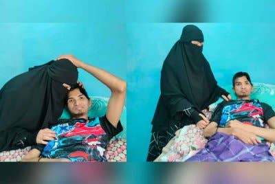 Nur Hidayah sentiasa berada di samping suaminya membantu dan memberikan sokongan moral untuk meneruskan kehidupan.