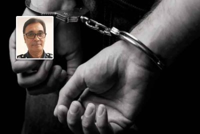 Polis menahan enam individu kerana disyaki mencuri barang kemas di sebuah rumah di Taman Harmoni, Skudai pada Sabtu lepas. Gambar kecil: Balveer Singh