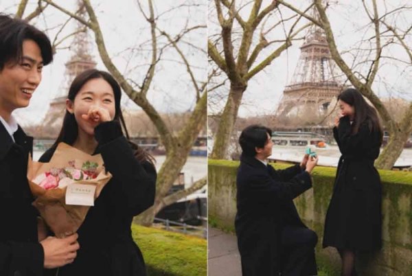Antara foto Taecyeon bersama kekasih hati di Paris yang tersebar di internet sejak beberapa hari lalu.