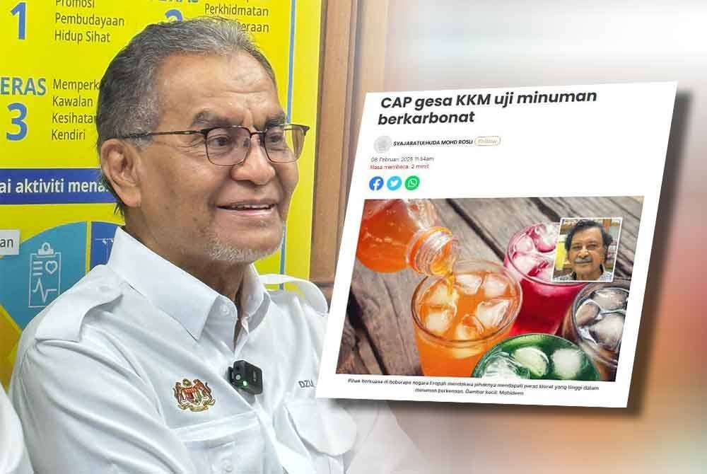 Dzulkeflya (kiri), Laporan Sinar Harian berhubung gesaan CAP.