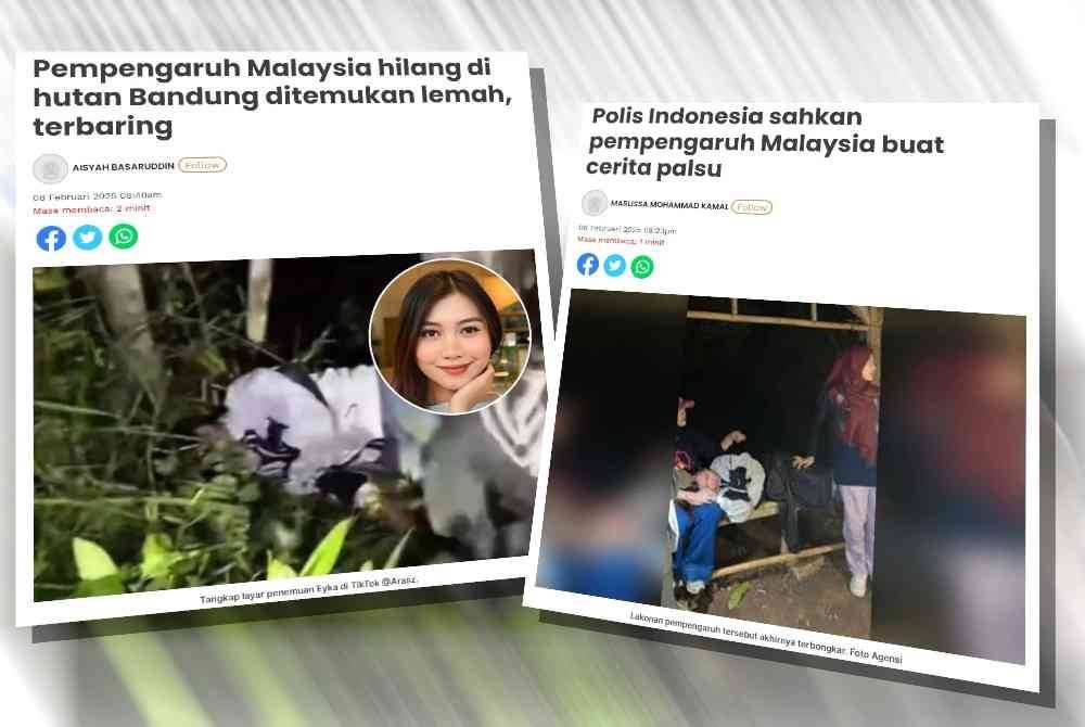 Laporan Sinar Harian mengenai pempengaruh yang menghasilkan kandungan media sosial di Kota Bandung, Jawa Barat, Indonesia.