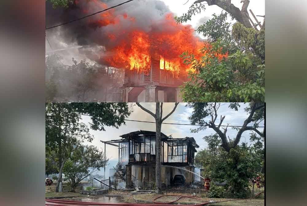 Sebuah rumah pusaka berusia lebih kurang 120 tahun terbakar 90 peratus dalam kejadian di Batu 2 1/2 Jalan Kuala Pilah berhampiran Flat Uda Ampangan di sini pada Ahad.