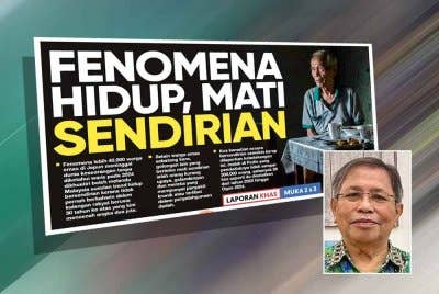 Laporan Sinar Ahad mengenai fenomena warga emas meninggal dunia keseorangan tanpa diketahui waris. Gambar kecil: Abdul Rahman