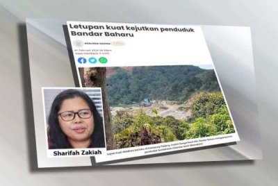 Laporan Sinar Harian pada Jumaat.