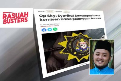 Laporan Sinar Harian berkaitan Syarikat kewangan tawar komisen bawa pelanggan baharu. Gambar kecil: Wan Muhammad Hafizzul