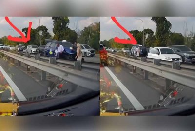 Tangkap layar video yang dimuat naik di TikTok @afifi_najmie dan Facebook Klangkampunghalamanku pada Ahad.