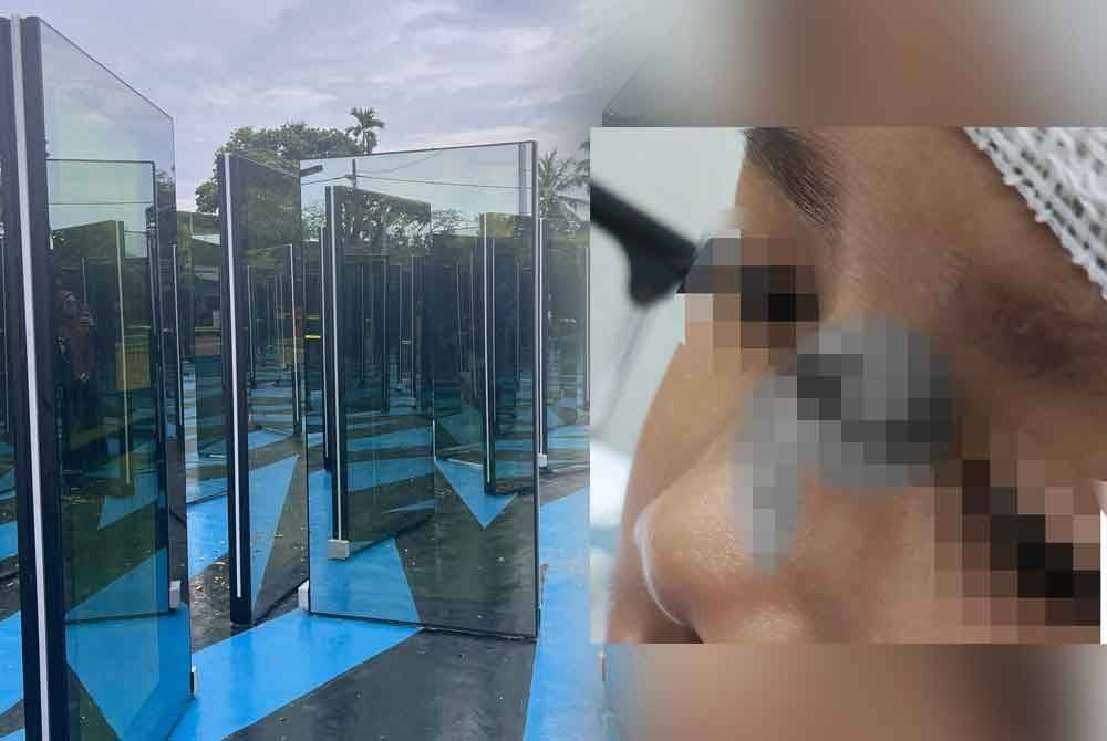 Berikut merupakan beberapa cermin kaca yang diletakkan di sebuah taman awam sekitar Pengerang, Johor. Seorang kanak-kanak lelaki berusia tujuh tahun terpaksa menerima 12 jahitan selepas mengalami kecederaan serius akibat terlanggar cermin kaca di sebuah taman awam.