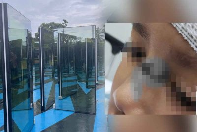 Berikut merupakan beberapa cermin kaca yang diletakkan di sebuah taman awam sekitar Pengerang, Johor. Seorang kanak-kanak lelaki berusia tujuh tahun terpaksa menerima 12 jahitan selepas mengalami kecederaan serius akibat terlanggar cermin kaca di sebuah taman awam.